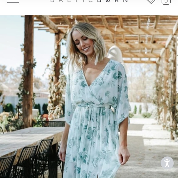Baltic Born | Dresses | Baltic Born Kia Kimono Maxi Dress Sage Floral | Poshmark
